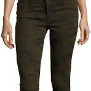 Hudson Women's Olive Camo Ankle Krista Super Skinny Jeans Size 30